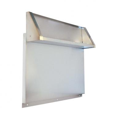KitchenAid KGCU482VSS02 Steel Backsplash (with Dual Position Shelf) - Genuine OEM