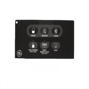 GE GSS22WGPCBB Dispenser Interface/Touchpad/Keypad - Black - Genuine OEM