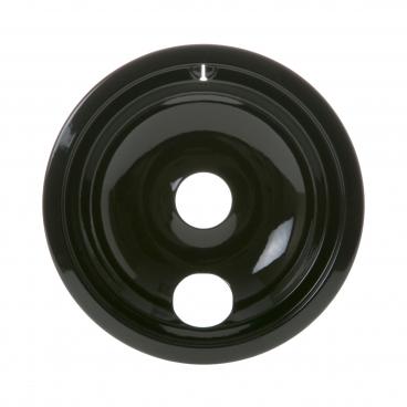 GE MCBS524J1WW Burner Drip Bowl (8 in, Black) - Genuine OEM