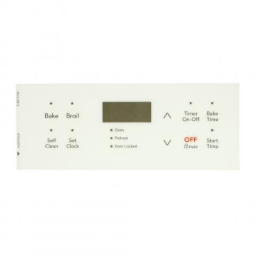 Frigidaire CFEF3054UWC Touchpad Overlay - White  - Genuine OEM