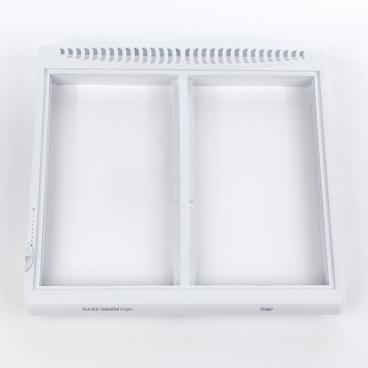 Kenmore 253.71132104 Shelf/Crisper Drawer Frame-Cover (white, no glass) - Genuine OEM