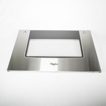 Whirlpool WGE555S0BW01 Outer Door Glass-Panel (stainless steel) - Genuine OEM