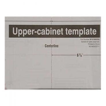 Whirlpool UMV1160CB6 Upper Cabinet Template Instruction Sheet - Genuine OEM