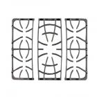 Frigidaire FFGC3626SBC Burner Grate Kit (3 piece - Left, right, and center w/foot pads) - Genuine OEM