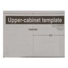 Whirlpool UMV1160CB5 Upper Cabinet Template Instruction Sheet - Genuine OEM